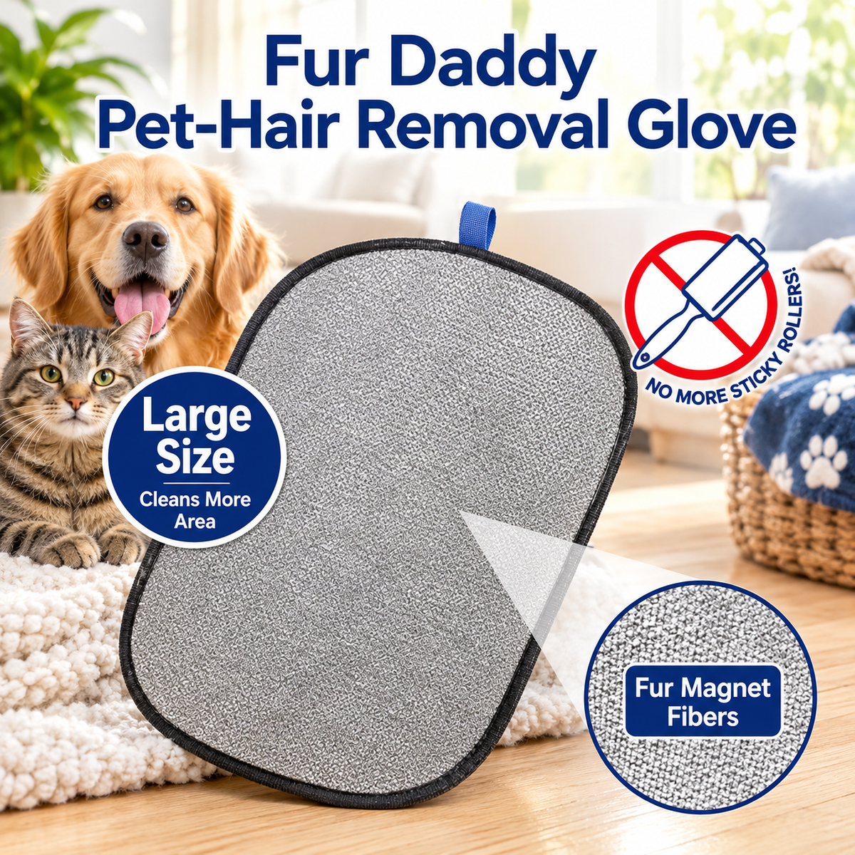 Reusable Pet Hair Removal Glove