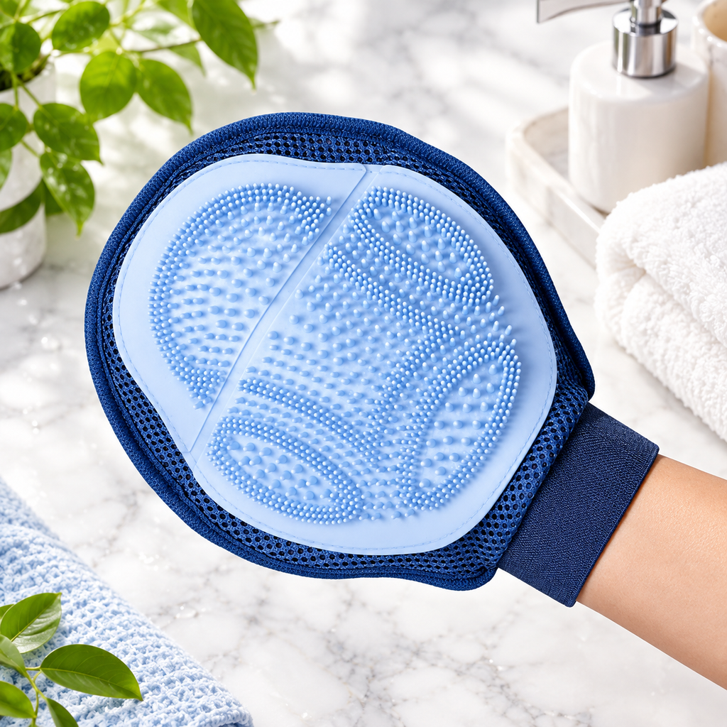 Dual-Sided Pet Grooming Glove