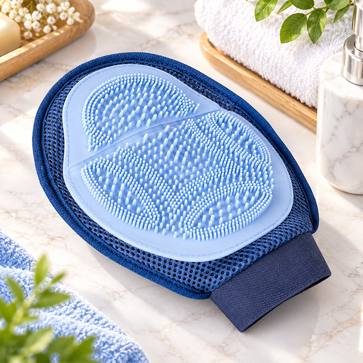 Dual-Sided Pet Grooming Glove