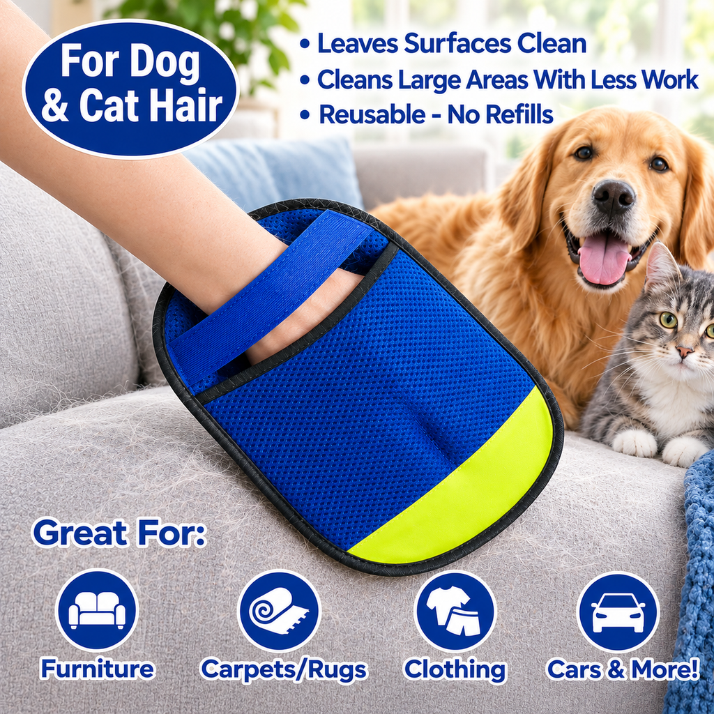 Reusable Pet Hair Removal Glove