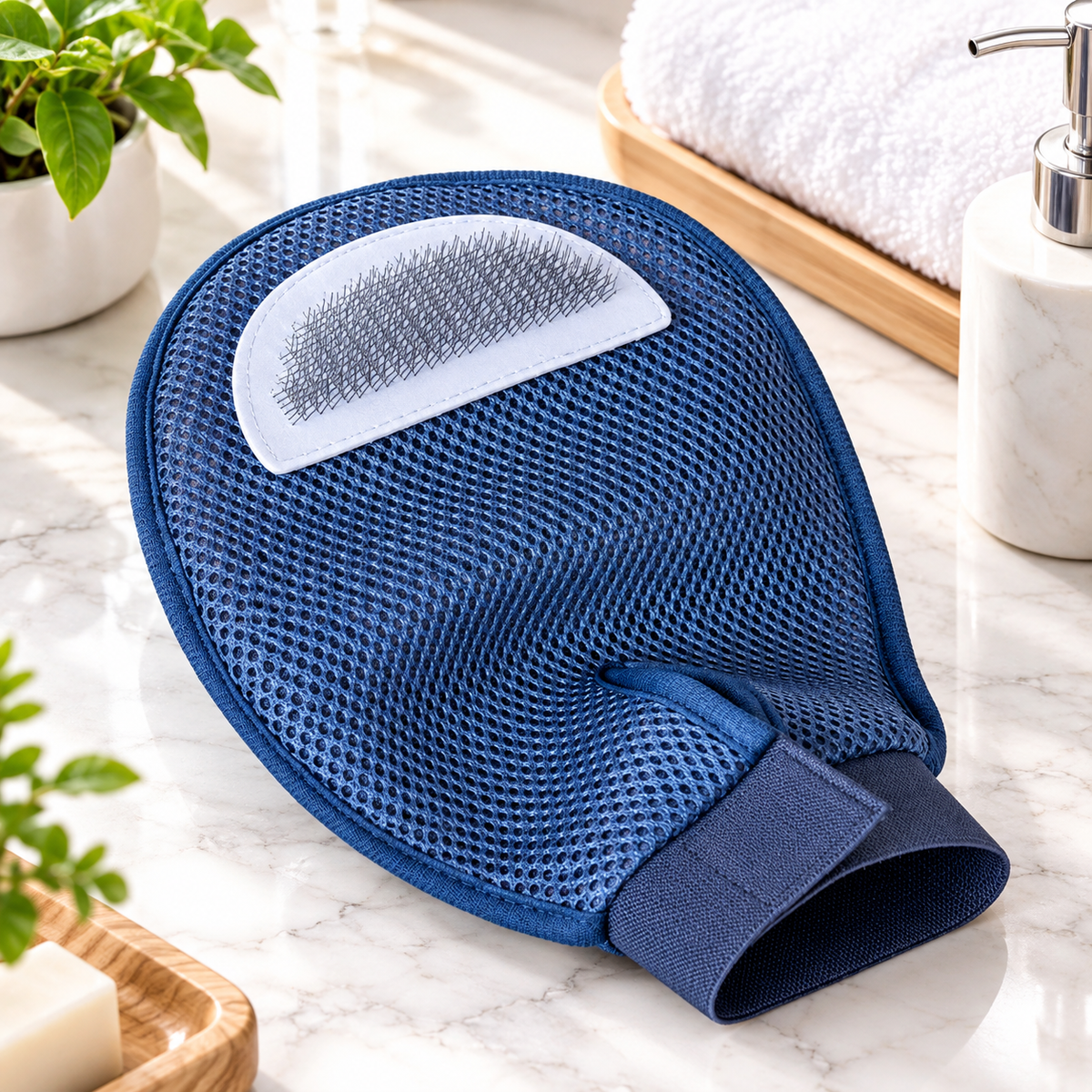 Dual-Sided Pet Grooming Glove