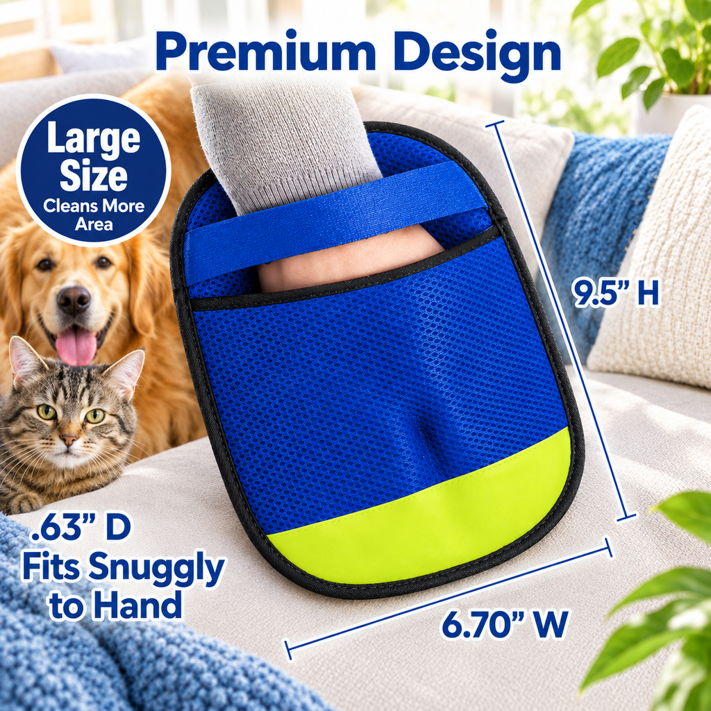 Reusable Pet Hair Removal Glove