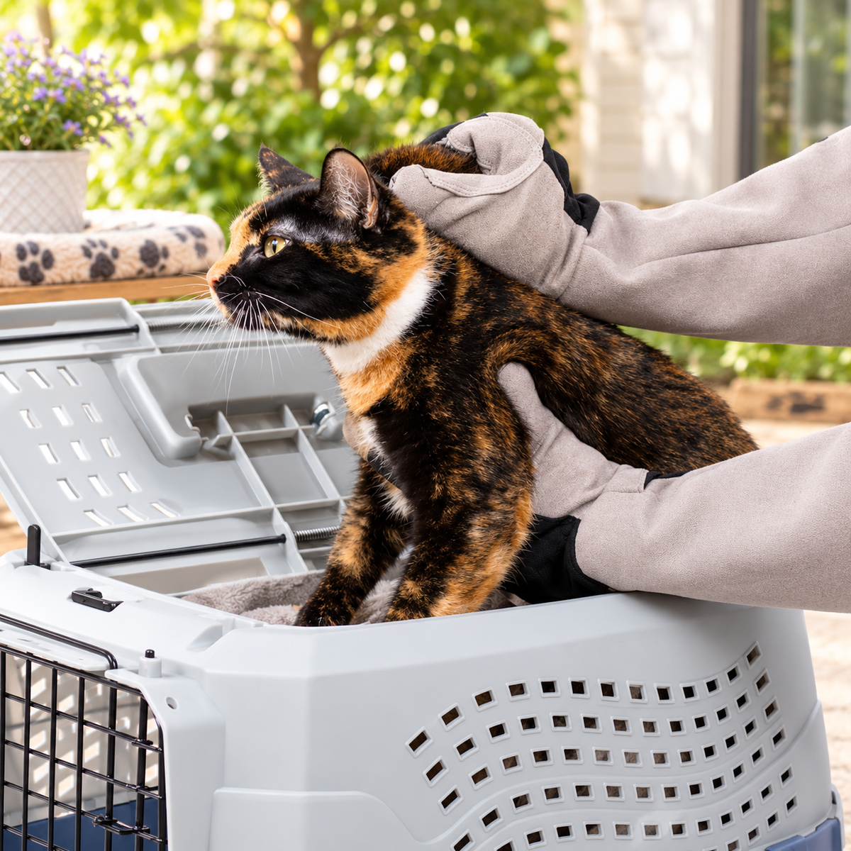 Protective Pet Grooming Gloves