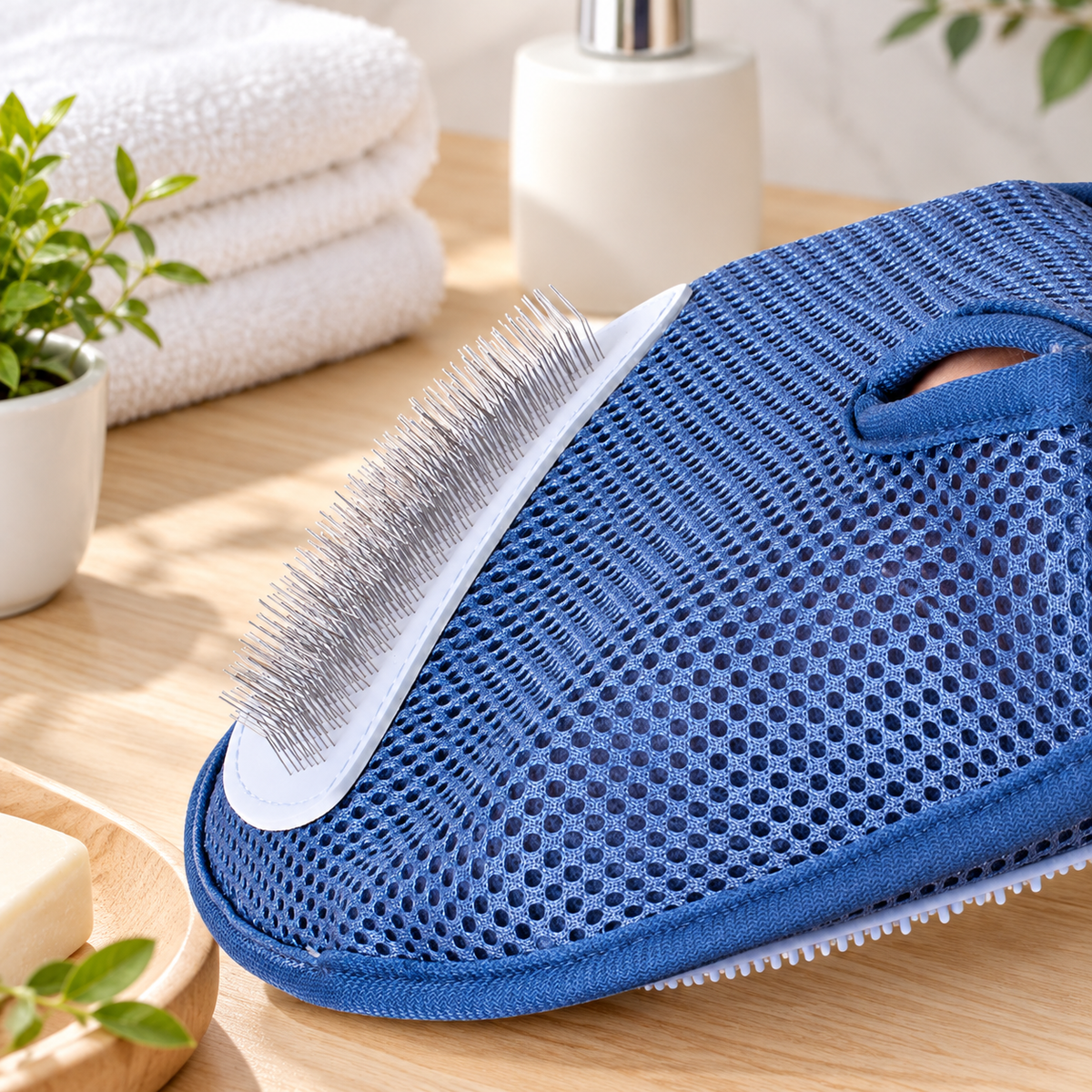 Dual-Sided Pet Grooming Glove